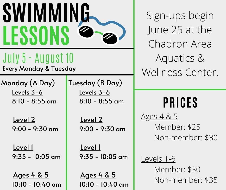 Swim Lessons (July-August)